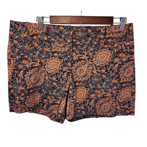 Ann Taylor Floral Signature Paisley Shorts Size 10